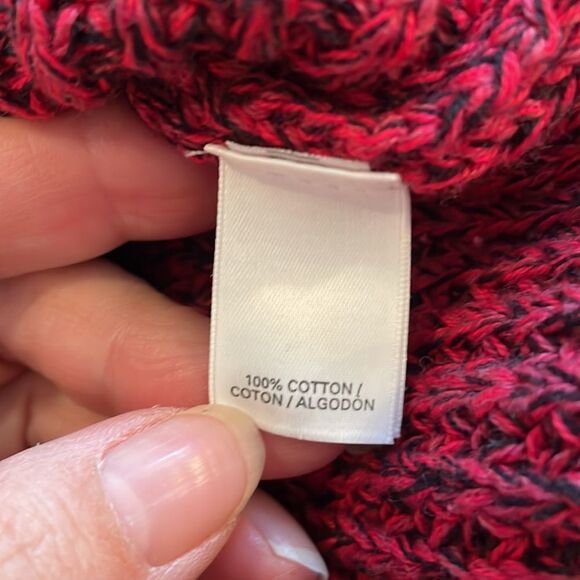 Victoria’s Secret red & black cotton slouchy sweater - Picture 8 of 10